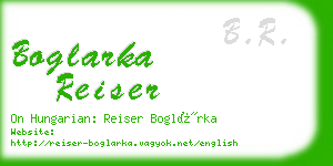 boglarka reiser business card